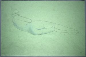 Nude study, drawing by Nicholas Williams